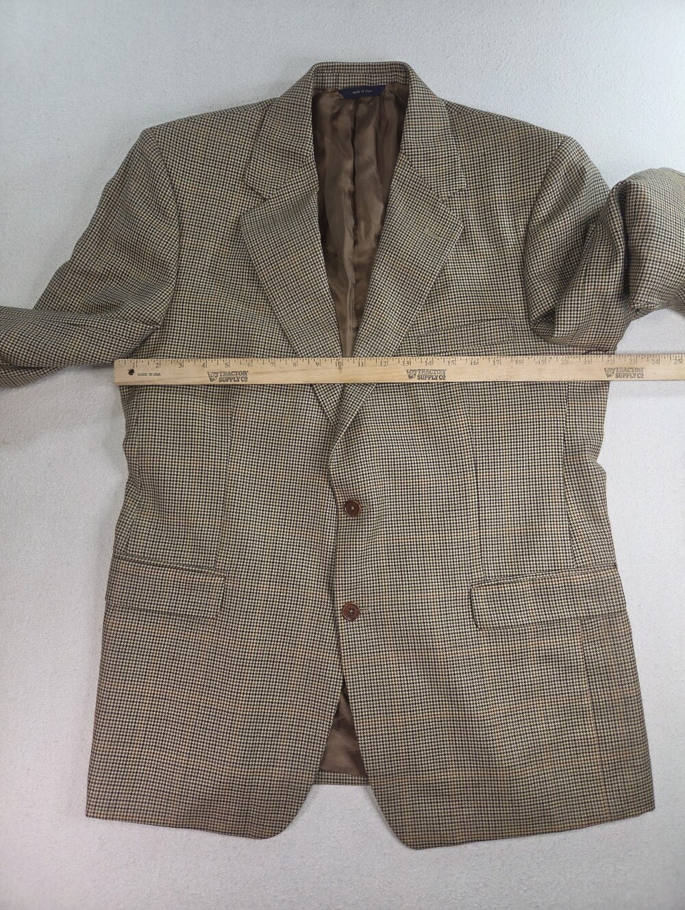 Brooks Brothers Made In Italy Lambswool Houndstooth Sport Coat 43R - Picture 4 of 10